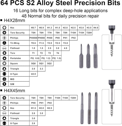 MINI 69-in-1 Mini Electric Precision Screwdriver Set